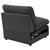 Collins - Modular Power Armless Recliner - Dark Gray