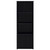 Winfield - 3-Sheld Media Tower Entertainment Pier - Black