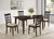 Gabriel - 5 Piece Rectangular 59" Dining Set - Cappuccino
