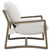 Geneva - Boucle Upholstered Wood Arm Accent Chair - Sand