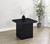 Devar - Square Engineered Laminate End Side Table - Black