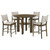 Ottowa - 5 Piece Round Counter Height Dining Room Set - Brown
