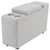 Collins - Upholstered Modular Storage Console - Gray