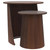 Yency - 2 Piece Round - Mango Wood Nesting Table Set - Dark Brown