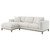 Geneva - Boucle Upholstered Sectional Chaise Sofa - Sand
