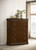 Garland - 4-Drawer Bedroom Chest Of Drawers - Brown Cherry