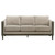 Islington - Fabric Upholstered Panel Arm Sofa - Taupe