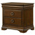 Garland - 3-Drawer Nightstand Bedside Table - Brown Cherry
