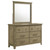 Hazlewood - 6-Drawer Bedroom Dresser With Mirror - Vineyard Oak