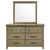 Hazlewood - 6-Drawer Bedroom Dresser With Mirror - Vineyard Oak