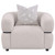 Jeanette - Fabric Upholstered Round Arm Accent Chair - Beige