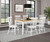 Andrews - 66" Rectangular Dining Table - Light Ash And White