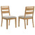 Duncan - Ladder Back Dining Side Chair (Set of 2) - Washed Oak