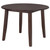 Barton - 5 Piece Round Wood Dining Table Set - Dark Brown