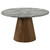 Franklin - 5 Piece Round Dining Table Set - Gray And Dark Oak