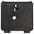 Leandro - 2-Drawer LED Nightstand With USB - Burnished Black