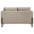 Islington - Fabric Upholstered Panel Arm Loveseat - Taupe
