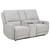 Sylmar - Chenille Upholstered Power Reclining Loveseat - Dove Gray