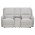 Sylmar - Chenille Upholstered Power Reclining Loveseat - Dove Gray