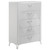 Cassia - 5-Drawer Bedroom Chest Of Drawers - White High Gloss