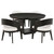 Leandro - 5 Piece Round Dining Table Set - Burnished Black