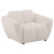 Destino - Chenille Upholstered Splayed Arm Accent Chair - Greige