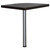 Skylar - Square Corner Table - Cappuccino