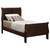 Louis Philippe - Twin Headboard & Footboard, Box 1 of 2 - Cappuccino