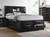 Briana - King Storage Headboard, Footboard & Slats, Box 1 of 3 - Black