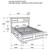 Briana - King Storage Headboard, Footboard & Slats, Box 1 of 3 - Black