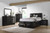 Briana - California King Storage Headboard, Footboard & Slats, Box 1 of 3 - Black