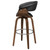 Zion - Swivel Bar Stool-Seat, Box 1 of 2 - Walnut And Black