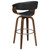 Zion - Swivel Bar Stool-Seat, Box 1 of 2 - Walnut And Black