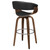 Zion - Swivel Bar Stool-Seat, Box 1 of 2 - Walnut And Black