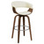 Zion - Swivel Bar Stool-Seat, Box 1 of 2 - Walnut And Ecru