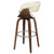 Zion - Swivel Bar Stool-Seat, Box 1 of 2 - Walnut And Ecru