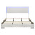 Felicity - King LED Panel Headboard, Box 1 of 2 - White High Gloss
