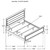 Kauffman - California King Headboard & Footboard, Box 1 of 2 - Dark Cocoa