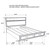 Miranda - Queen Side Rails, Slats & Panel, Box 2 of 3 - White