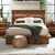 Winslow - Queen Footboard, Side Rails & Slats, Box 2 of 2 - Smokey Walnut And Coffee Bean