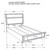 Miranda - Twin Headboard & Footboard, Box 1 of 3 - White