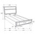 Miranda - Twin Headboard & Footboard, Box 1 of 3 - Black