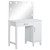 Elijah - Vanity Desk & Stool, Box 2 of 2 - White And Dark Gray