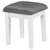 Elijah - Vanity Desk & Stool, Box 2 of 2 - White And Dark Gray