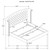 Melody - King Footboard, Side Rails & Support Legs, Box 2 of 3 - Pacific Blue