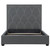 Bowfield - Queen Headboard, Box 1 of 2 - Charcoal