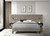 Marley - Queen Headboard Bed Panel With Nightstand, Box 2 of 3 - Light Brown And Walnut