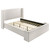 Alamosa - Queen Headboard, Footboard & Slats, Box 1 of 2 - White