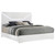 Ives - King Headboard & Footboard & Slats, Box 1 of 2 - White High Gloss