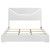 Ives - King Headboard & Footboard & Slats, Box 1 of 2 - White High Gloss